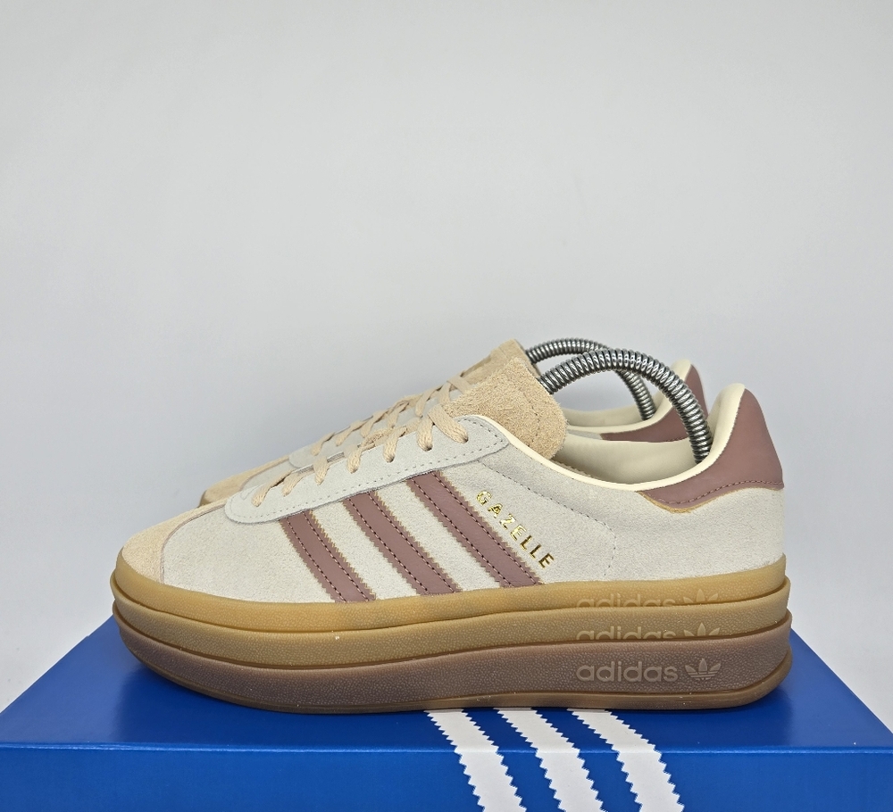 adidas Cream and Brown Athletic Shoes